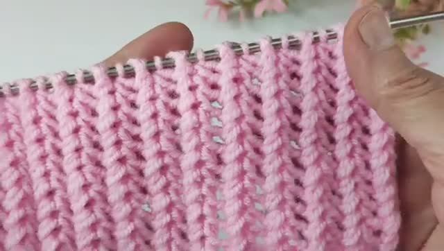 Красивый узор спицами - Вязание спицами #узорспицами