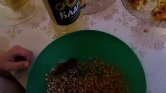 Делаем с сыном попкорн)