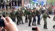 Торжественный марш в Черняховске 23.08.2014 в честь парада Русских войск в Инстербурге 100 лет наза