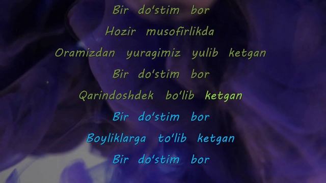 Osman Navruzov - Do'stim karaoke music