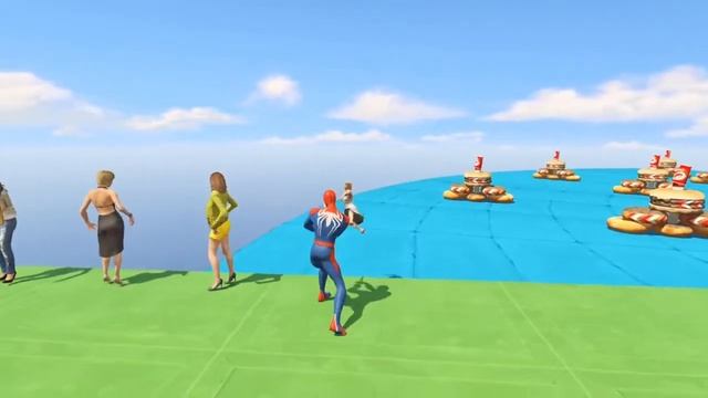 GTA 5 Crazy Ragdolls | RED SPIDERMAN VS MINIONS & HULK (Euphoria Physics & Fanny fails)