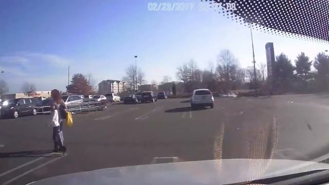 Dash cam footage. Dad stalks his family w car.