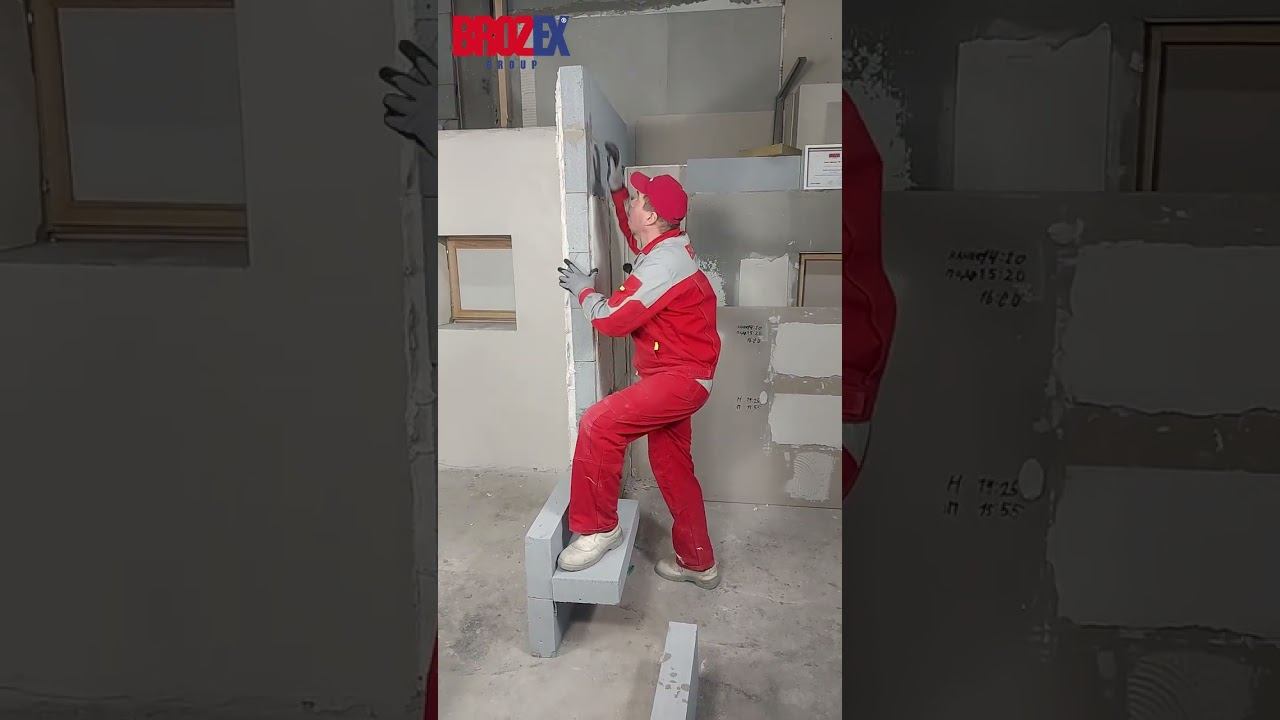 КАКОЙ ВЕС ДЕРЖИТ КЛЕЙ ДЛЯ ГАЗОБЛОКА #кладка #газоблок #ремонт #стройка #своимируками #дом