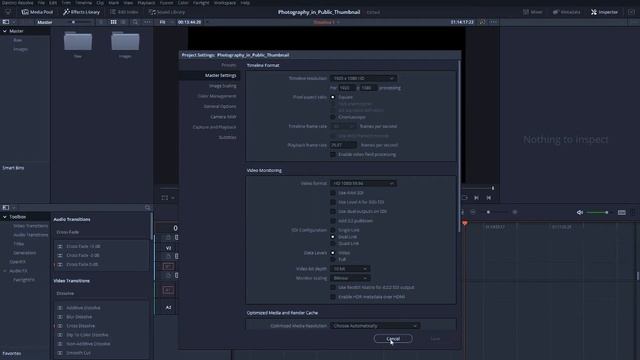 Mixing Frame Rates on the Same Timeline in Davinci Resolve 15