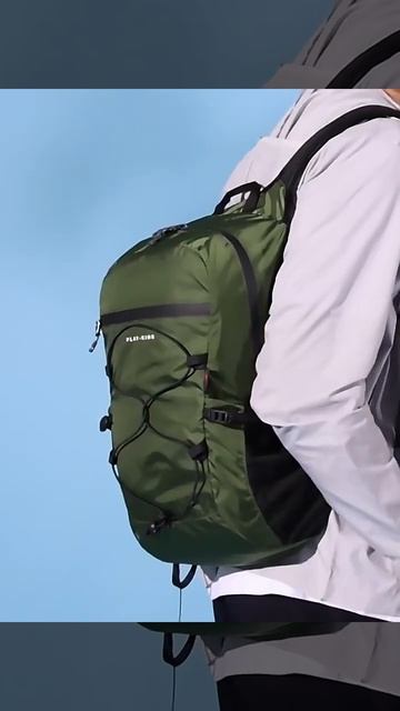 Mochila plegable ligera 20L mochila plegable a pie impermeable y compacta bolsa de viaje plegable