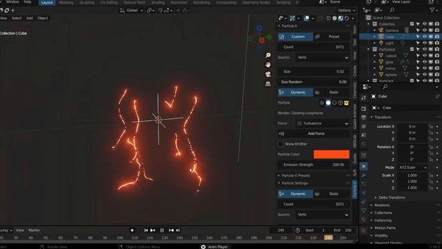 Line Particles in Blender - Particles-X