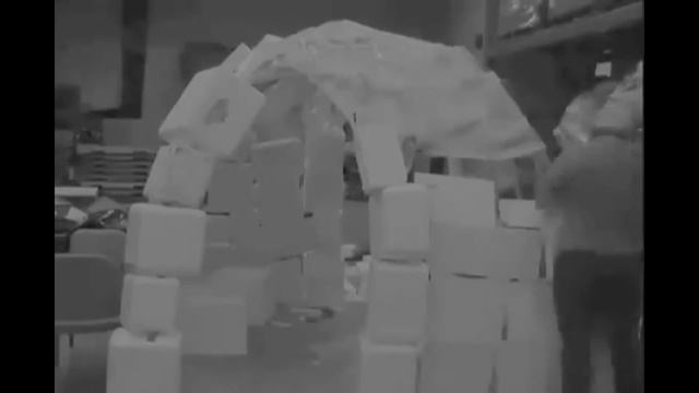 OSU Recycled Styrofoam Igloo Construction