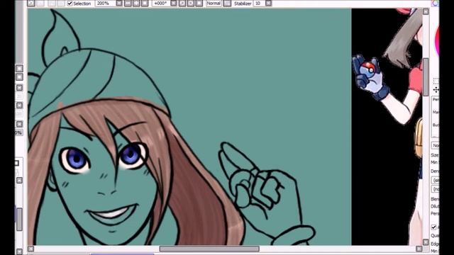 [SAI/PS CS4 Speedpaint] May (Pokemon)