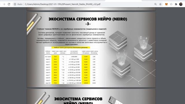 NEIRON стейблкоин, подкреплённый серебром