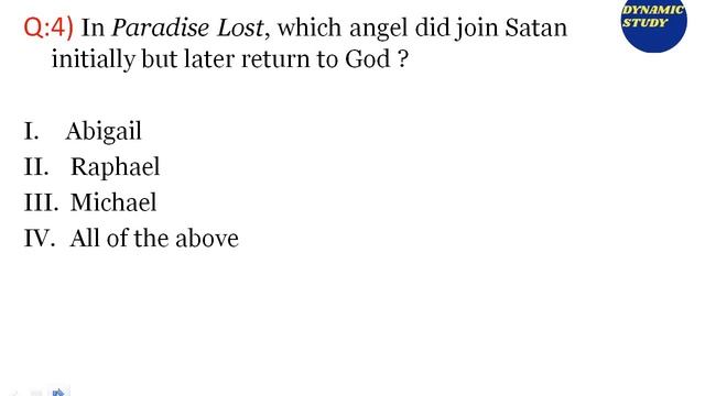 English Literature Quiz-40 British Literature (Age of Milton)
