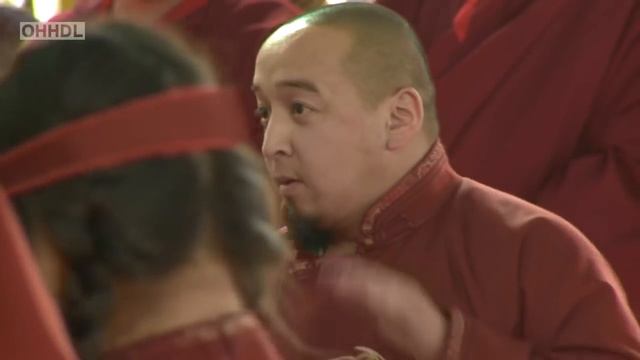 Mongolian artists performing for His Holiness the Dalai Lama at  Bodhgaya, Bihar, India.
