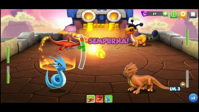 Penggabungan naga api dan angin#dargon mania/part 1