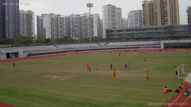 Sysvideo 4K 8 Megapixel IP camera demo video 3.6-10mm lens football playground 3