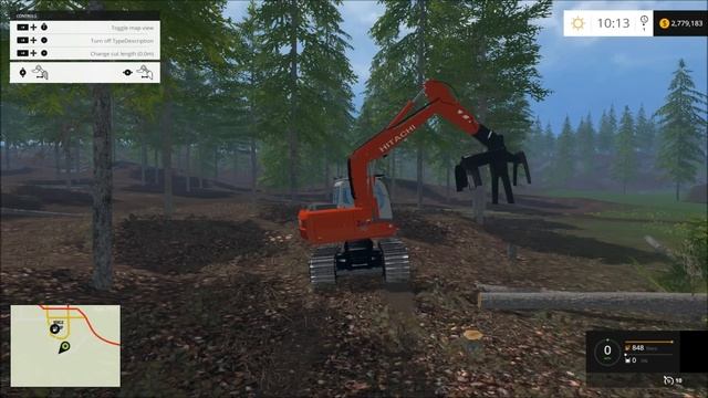 Farming simulator 2015 HITACHI ZX110 FOREST V1.0