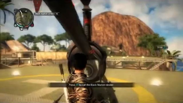Fun with minigun and base raiding in Just Cause 2 PS3