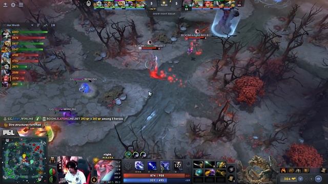 Gaimin Gladiators vs BOOM Esports - PGL DOTA 2 Wallachia Season #1 - Group Stage