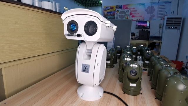 High-speed PTZ laser camera with wiper