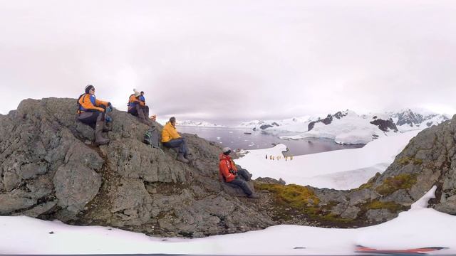 Antarctica: Historian Damien Sanders talks about Base Brown at Paradise Bay (360° VR)