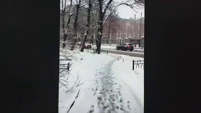 В Питере идет снежок