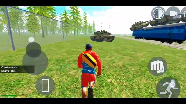 Fun truck 🚆 vs tank in#indianbikedriving3d #newupdate #2024