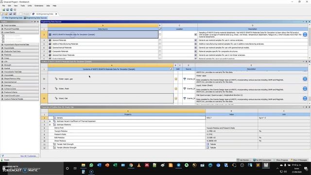 Analisis de placa y vigas en ANSYS Parte 1 Materiales