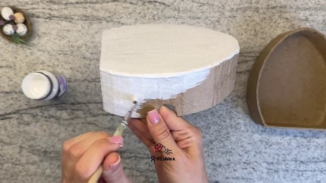 ТАКАЯ КРАСОТИЩА из обычного КАРТОНА и БУМАГИ! Подарок на Пасху своими руками.