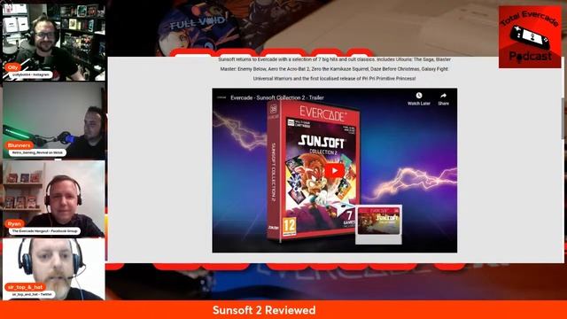 Total Evercade Podcast - Episode 32 - What is Alpha? - Sunsoft 2 GOTM reviewed - Latest News