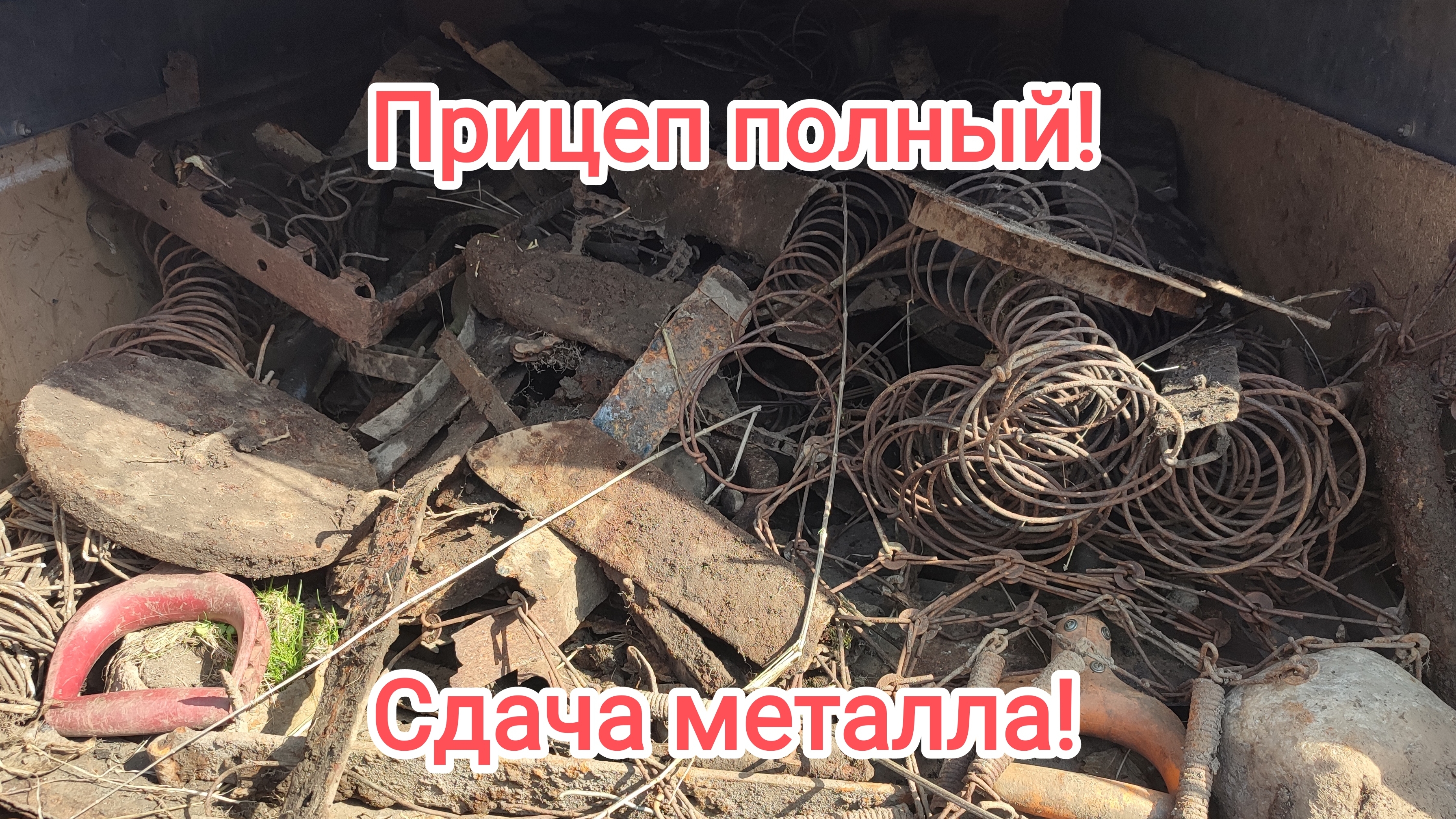 Накопали полный прицеп с нарошенными бортами! Сдача.Заработали 9000тр!!!