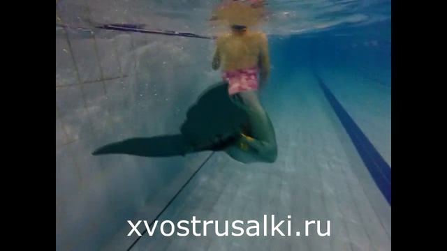 Силиконовый монохвост немного плавания