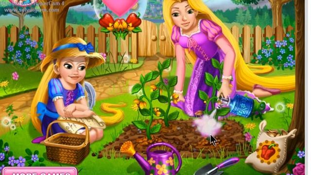 Rapunzel Princess, in Garden with Mom, :) Принцесса Рапунцель с Мамой в Саду