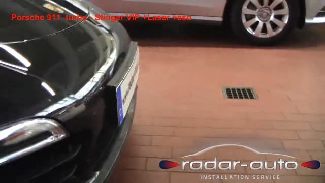 Porsche 911 turbo Installation Detecteur de radar Service Radarwarner / Radar detector