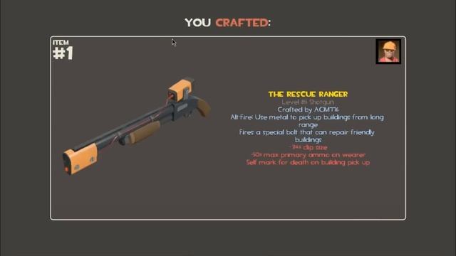 Team Fortress 2 Rescue Ranger Craft
