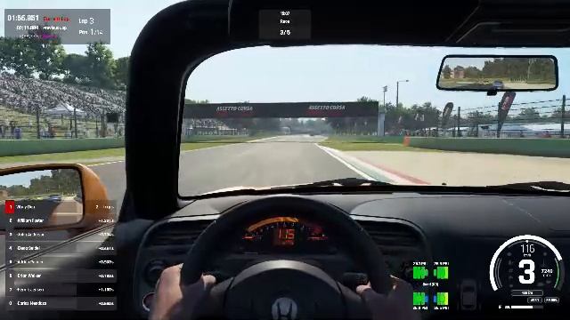Assetto Corsa EVO. Учу трассу Imola GP с ботами.