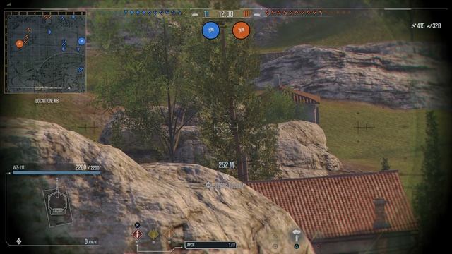 World of Tanks | Cold War|Vineyards | WZ-111 Red Tiger