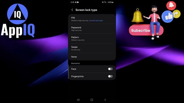 How to Add/Remove Lock Screen Type on Android or Samsung Phone