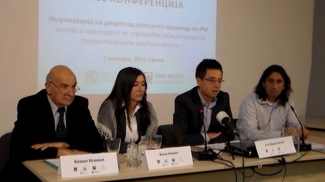 Прес конференција-Низок опфат на деца Роми со вакцинација и константно кратење на средства од буџет
