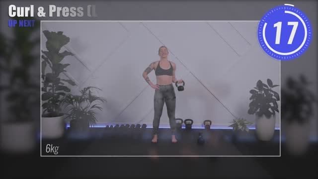 20 мин. на верх тела с гирей от Roxanne Russell