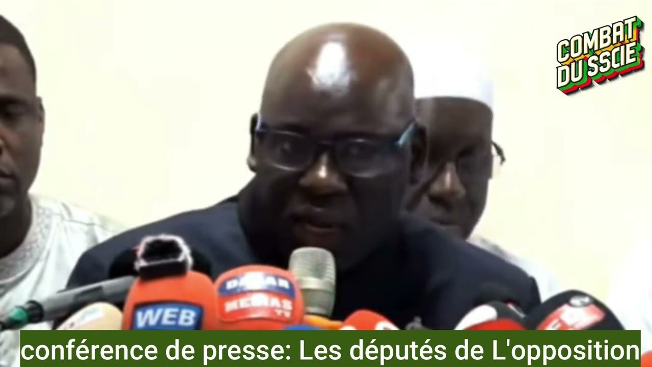 Discours de Mbaye DIONE conférence de presse Les députés de Lopposition