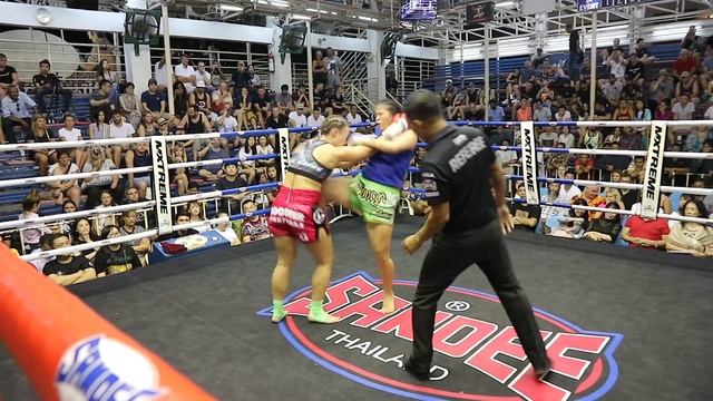 Katya PhuketTopTeam vs Nongya Thailand Female Muay Thai fight 29 Nov 2017