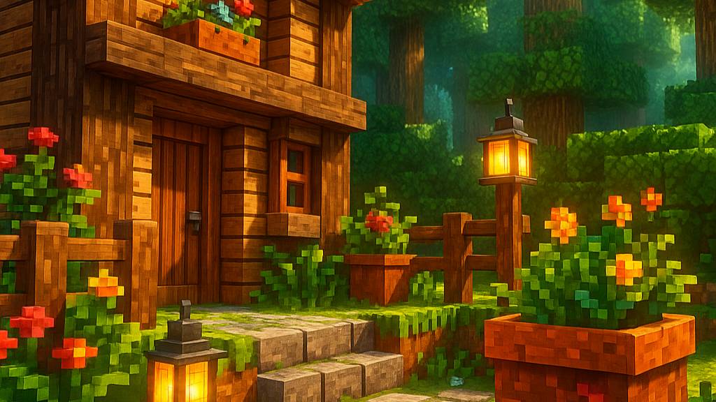 🏡 Волшебный дворик: уют создается блок за блоком! ✨