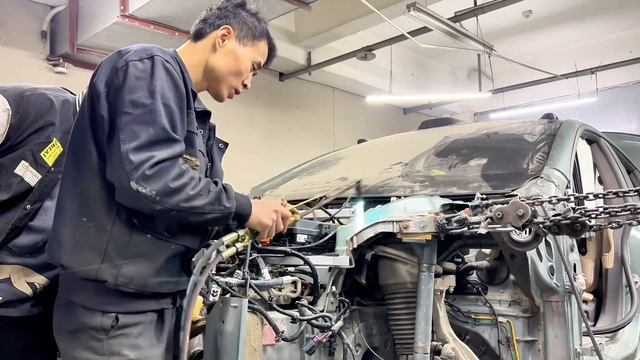 NIO ET7 Front Accident Repair#mechanic #repair #restoration #nio
