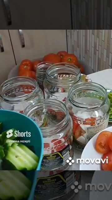 #shorts   Салат на Зиму! БЕЗ ВАРКИ И СТЕРИЛИЗАЦИИ!