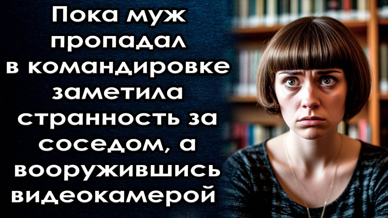 Пока муж пропадал в командировке заметила странность за соседом, а вооружившись видеокамерой