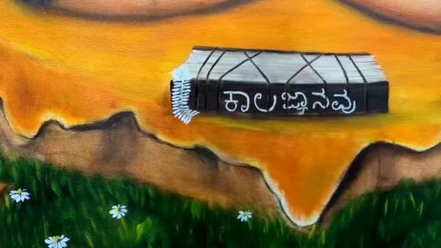 Painting the majestic Jasmine , swami kaivaratatayya painting .#oilpainting