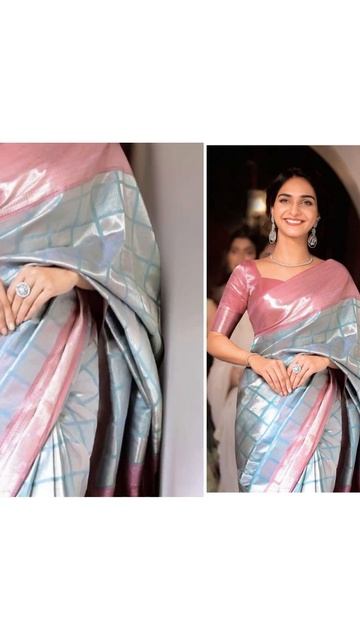 ♀️Varkala Silk Palace Women's 💯Shreelata Kanchipuram Banarasi Lichi Kanjivaram Silk Saree With Plai