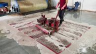 Large wash of 60 year old Persian carpet