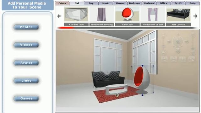 Kare Furniture in 3D Scenes Pro