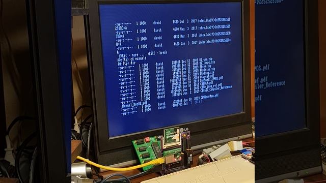 Demonstration Of CP/M TCP/IP Utilities For Cyboard