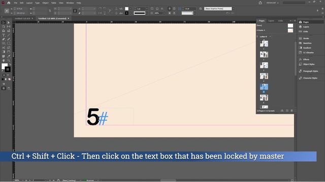 Adobe Indesign tutorials in tamil Class 10 | How to add automatic page numbers in indesign