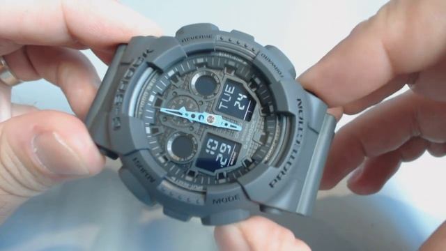 Casio Dark Gray G-Shock Ana-Digi Watch GA100C-8A